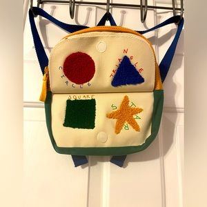 NWOT Zara Multi-color Book Flap Mini Backpack